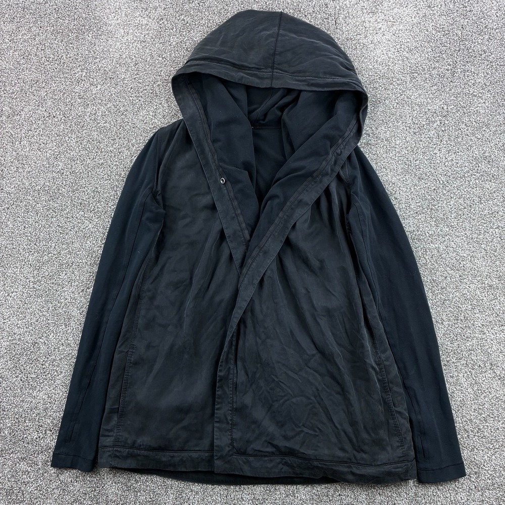 Lululemon‎ Blissed Out Black Tencel Blend Wrap Jacket Women's Large